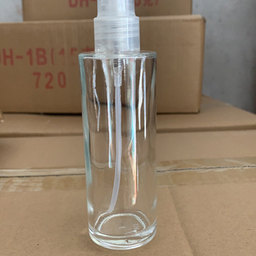 2021 Hot 85ml Clear Glass Frosted  Perfume Bottle with Plastic pump Sprayer