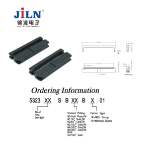 2.00mm 6-80 pin IDC FC Connector Female Header two type Socket  connector straight for Flat Cable mirco match connector