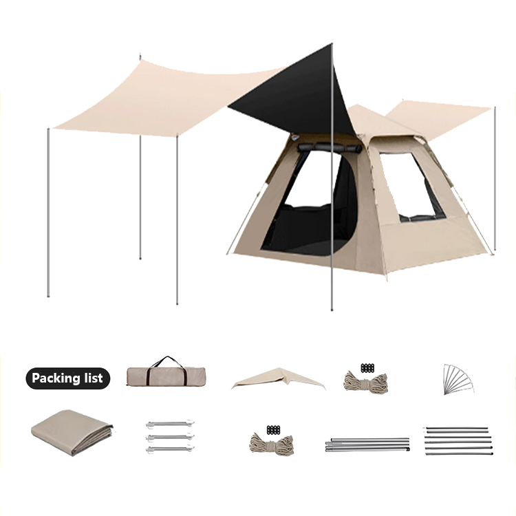 4 to 6 People 4 Person Marquee Camp Pop Up Tent Tents Camping Outdoor Waterproof