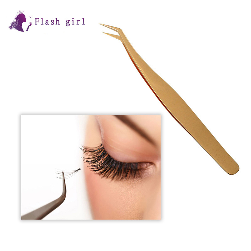 Bulk Wholesale Top Quality Professional Eyelash Extension Pointed Stainless steel durable Tweezer