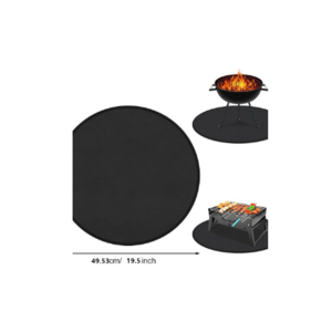 19.5 inch 36 inch round high temperature fire pit mat for grill mats grill heat shield ashes under deck custom size available