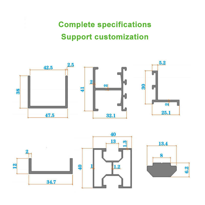 Customized Roof Mount Solar system Multiple specifications Aluminium Profile Solar Panel Rail