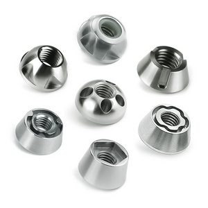 M10 Safety Nut Anti theft fasteners Factory Outlet Stainless Steel nut Customized groove type