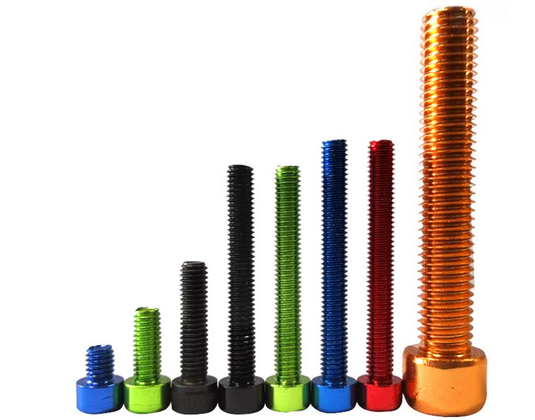 M2 M2.5 M3 M4 M5 M6 Aluminum bolt Titanium Screws ISO7380 Hexagon Hex Socket Head Button Aluminum Allen Bolt