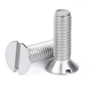 Stainless Steel A2 SS304 Slotted Countersunk Head screw Carbon steel slot pan head screw