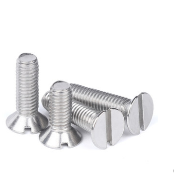 Stainless Steel A2 SS304 Slotted Countersunk Head screw Carbon steel slot pan head screw