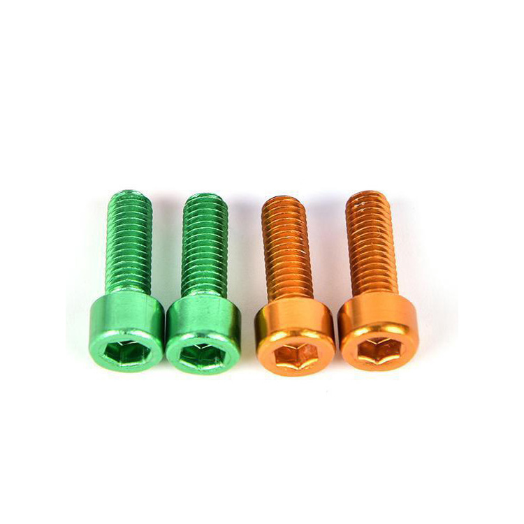 M2 M2.5 M3 M4 M5 M6 Allen Aluminum Bolt Screws ISO DIN  Hexagon Hex Socket Head Aluminum screws