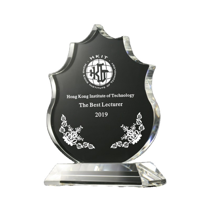 New Design Fire Shape Flame Crystal Glass Award Trophy for Award Gifts