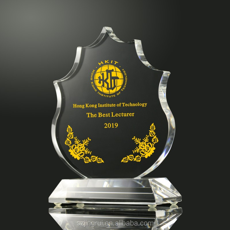 New Design Fire Shape Flame Crystal Glass Award Trophy for Award Gifts