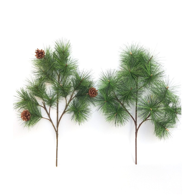 Artificial Green Pine Branches Small Pine Twigs Stems for Christmas Tree Holiday Decorations