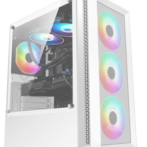 Cool Design White color micro atx middle tower pc case gaming