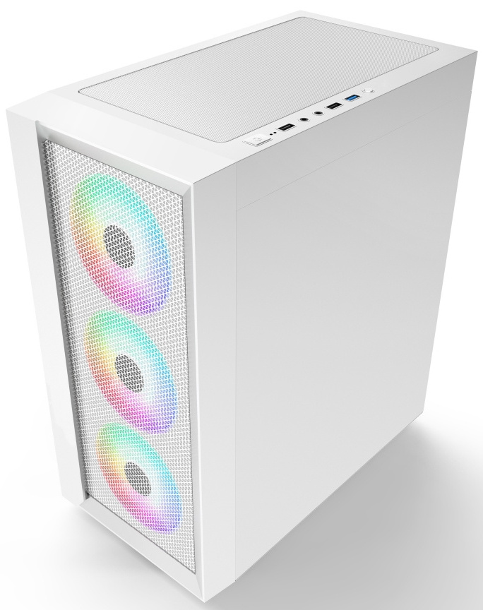 Cool Design White color micro atx middle tower pc case gaming