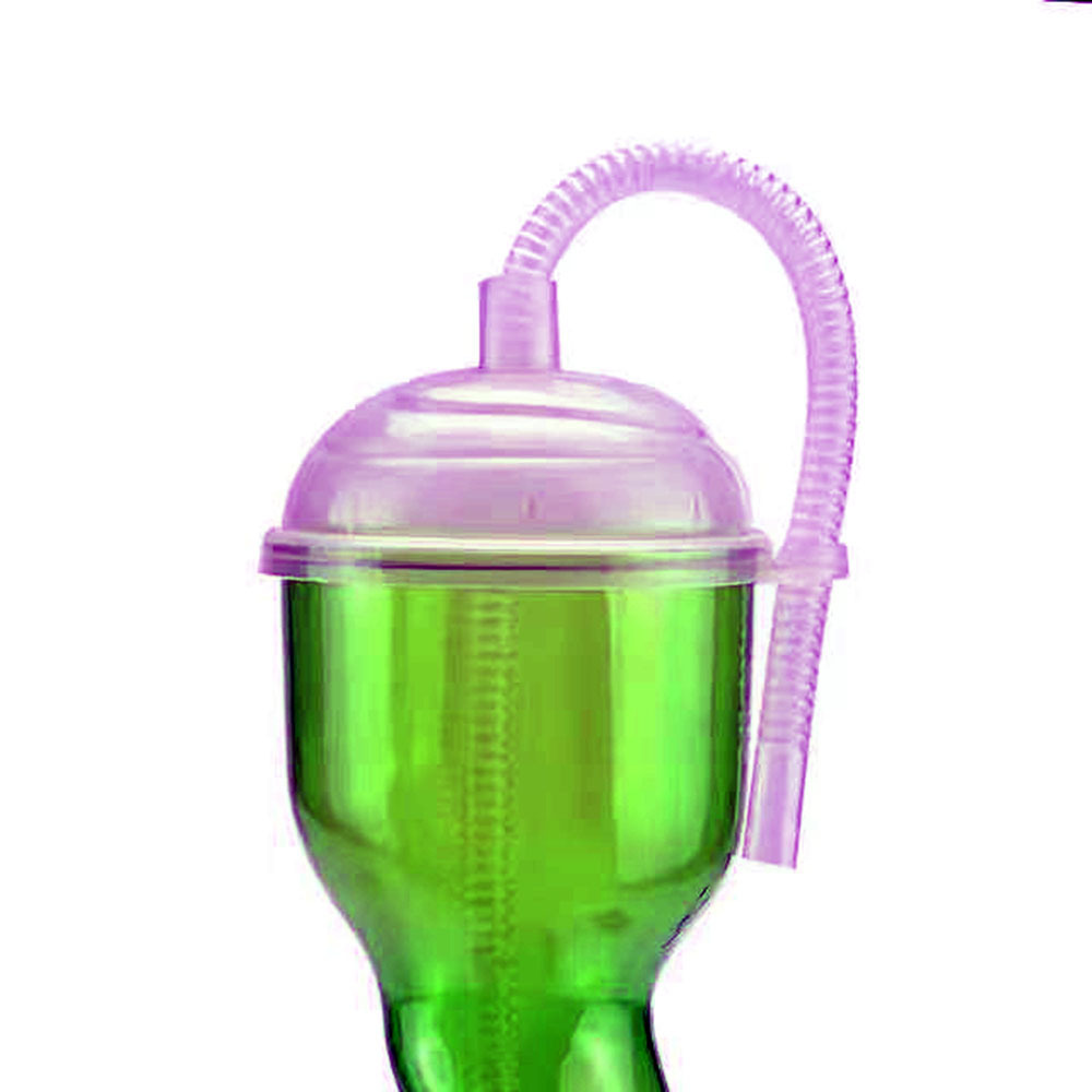 Bubble Shape Plastic Long Drink Cups For cocktails Beverage  Slush Cup Party twist Yard Cup With Straw