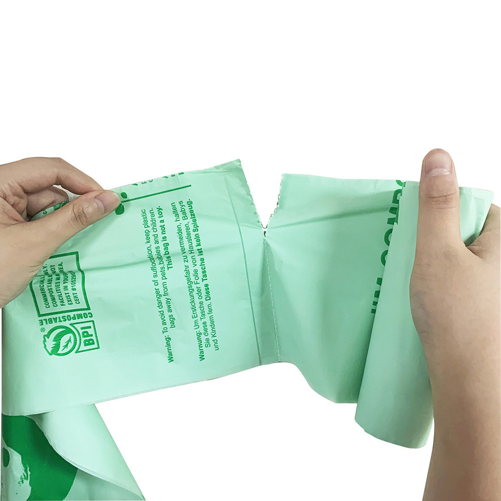 100% Degradable kitchen Bin Bag 5 13 30 39 Gallon Biodegradable compostable pla Waterproof Plastic Garbage Trash Bags