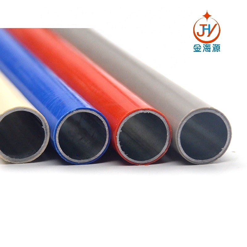 Lean pipe ABS/PE coated pipe for heavy duty rack work bench hand trolley assemble tube with joint