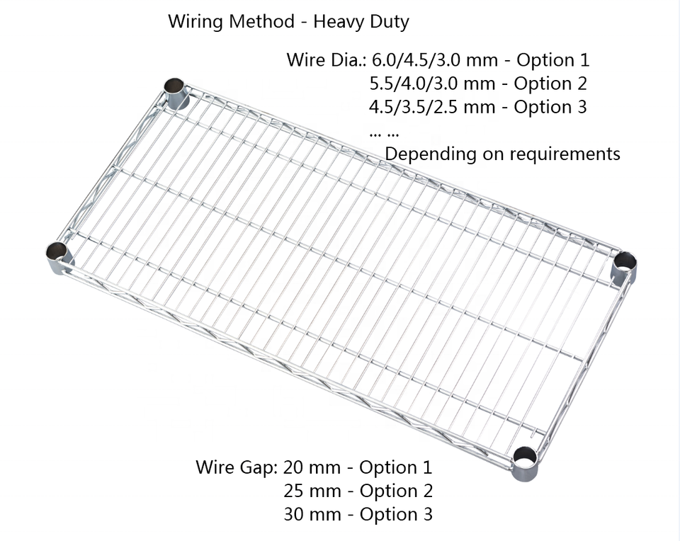 72 x 18 x 72 Inch 6 Layer Healthcare Storage Equipment Hospital Chrome Wire Mesh Shelf System Carbon Steel Wire Shelving