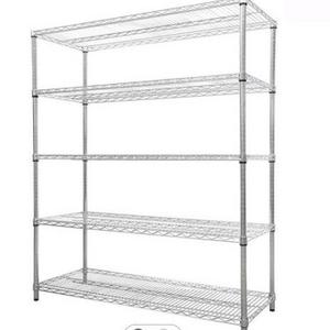 250kg Heavy Duty Utility Wire Rack,5Tier 201 Stainless Steel Kitchen Shelf Racking With NSF Approved