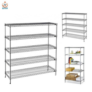 60" x 24" x 72" Adjustable 5 Tier Pharmacy Garage Hospital Chrome Steel Wire Shelves