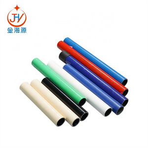 Lean pipe ABS/PE coated pipe for heavy duty rack work bench hand trolley assemble tube with joint