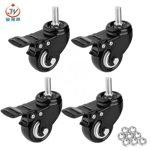 Heavy Duty Swivel Caster with Brake for Shopping Carts, Trolley, Workbench, Furniture