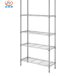 30" x 14" x 68" Light Duty Household 5 Tier Wire Shelves Chrome Epoxy Powder Coated Wire Rack Shelving