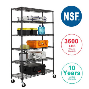 Stainless steel carbon steel metal layer shelf warehouse anti static electroplating chrome wire network shelf warehouse