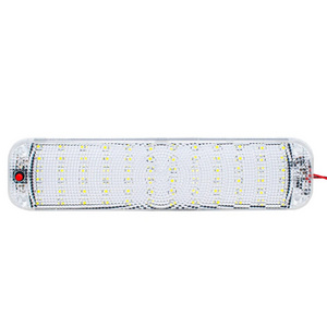 72 LED Panel Light Car Interior Reading Lamp High Brightness Cabin Lights for Van Truck RV Boat Camper Lights Strip 12-80V