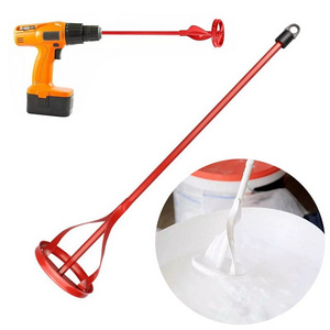 Hexagon Shaft Plaster Paint Mixer Mixing Paddle Rod Electric Drill Construction Agitator Mud Grouting Mortar Tool