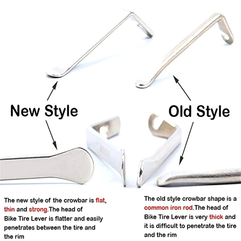 Bicycle Tyre Lever Tube Remover Tool Metal Bike Tire Opener Crow Bar MTB Road Cycling wheel Repair Tools Accessories