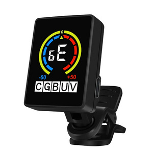 USB Charging Electronic Tuner LCD Display Multi-Instrument Tuner Guitar Accessories Clip-On Tuner for Guitar Bass