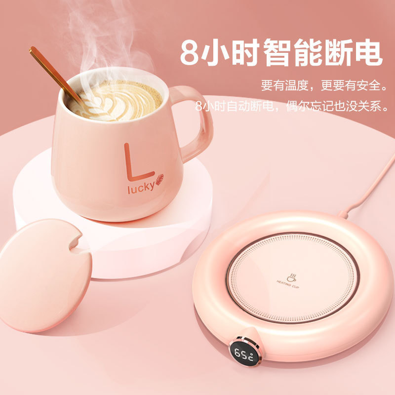 Mini Portable USB Cup Warmer 3 Gear Coffee Mug Heating Coaster Smart Thermostatic Hot Plate Milk Tea Water Heating Pad Heater