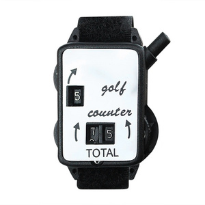 Golf Score Keeper with Wristband Watch Shaped Score Counter Portable Manual Score Keeper Watch for Golf Sport Teacher