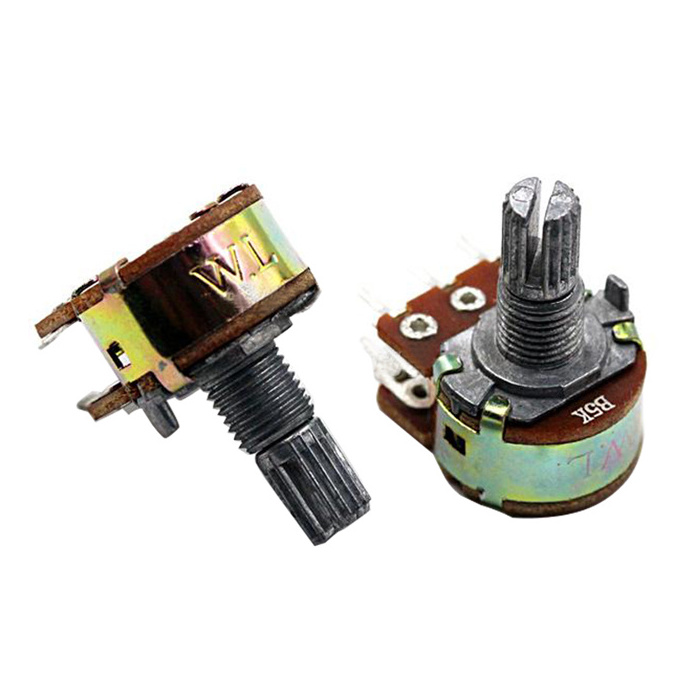 Small Variable Resistor Potentiometer B500k B10k Wh148 With On Off Switch