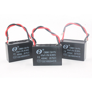 Factory High Quality Durable 2Mf Ac Motor Capacitor 450V 6ufCbb61 Capacitor