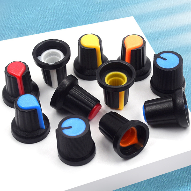 15X17mm Volume Knob Wh148 Potentiometer Knob Plastic Control Knob 6mm For Audio Amplifier