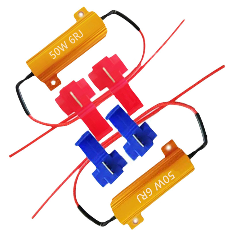 Shenzhen RX24 50W 6RJ 6Ohm 8Ohm 10Ohm 8R Canbus 500 Watt 5 Ohm Resistor High Voltage Power Load Resistor 50w 6rj