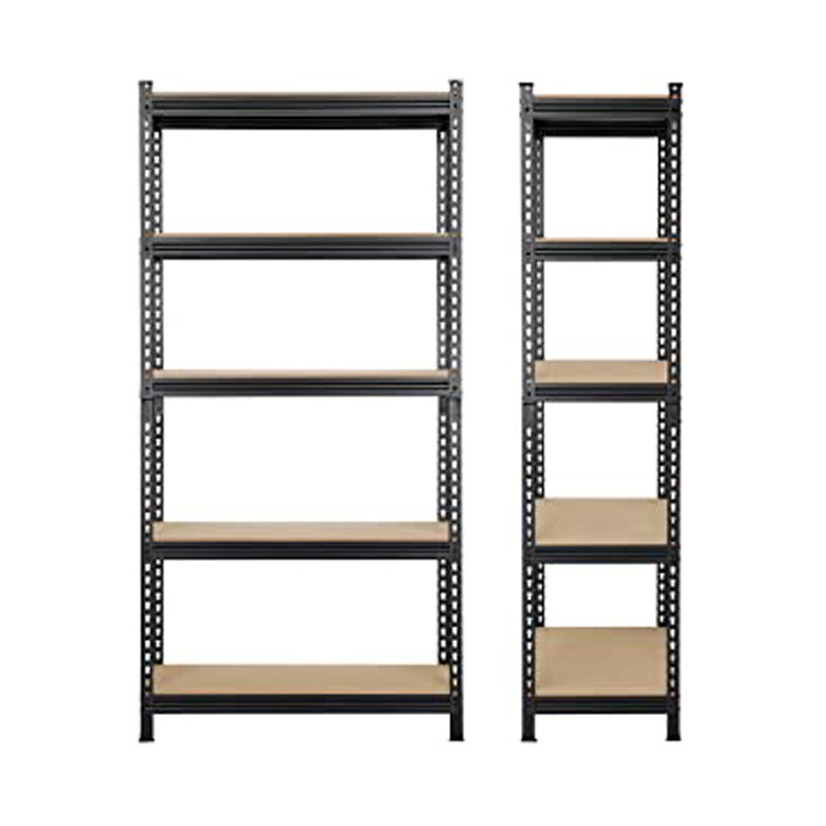 Boltless Metal Rack 5 Layer Shelving Garage Boltless Steel  Storage Shelving For Home Angle Steel Shelving Unit