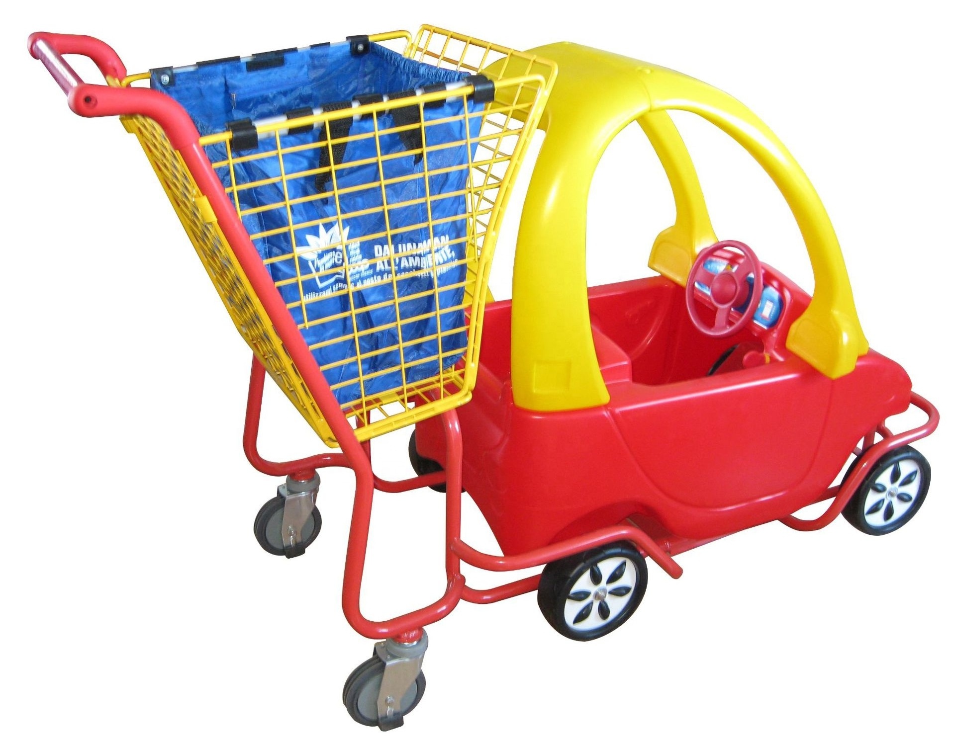 2020 Hot Metal Children kids supermarket shopping toy trolley with toy car seat