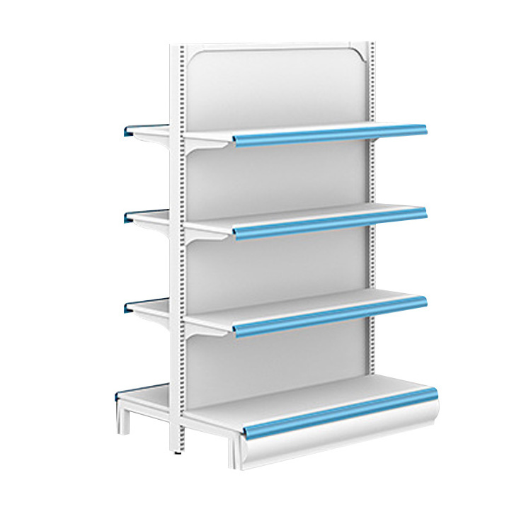 Grocery Store Display Rack Market Pharmacy Storage Shelf Steel Gondola Shelving Metal Supermarket Shelves