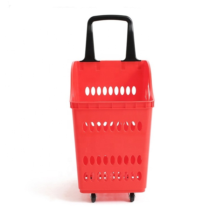 Supermarket plastic shopping cart shopping basket  Plastic Retail Store Carry Supermarket Shopping trolleys