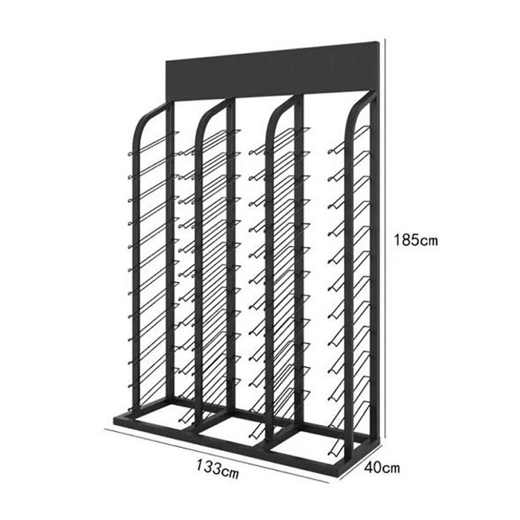 Store ceramic tile floor display stand rack Stone Sample Quartz Metal Display Rack