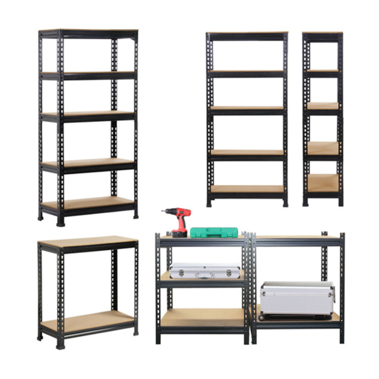 Boltless Metal Rack 5 Layer Shelving Garage Boltless Steel  Storage Shelving For Home Angle Steel Shelving Unit