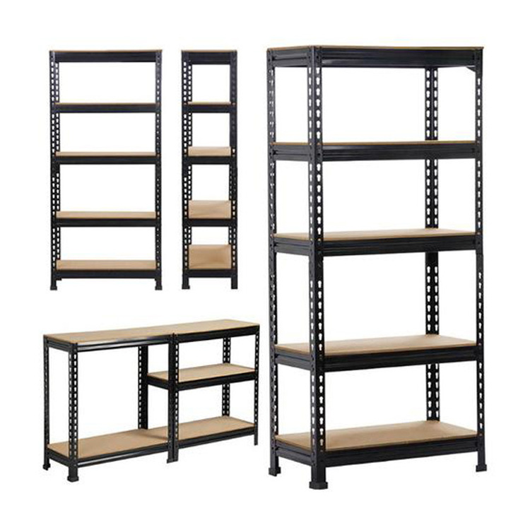 Boltless Metal Rack 5 Layer Shelving Garage Boltless Steel  Storage Shelving For Home Angle Steel Shelving Unit