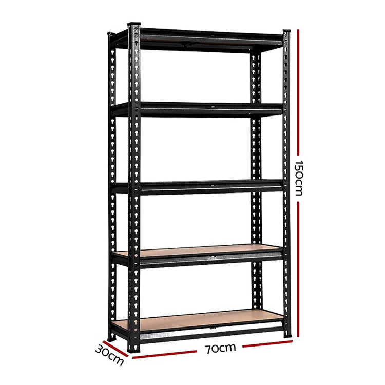 Boltless Metal Rack 5 Layer Shelving Garage Boltless Steel  Storage Shelving For Home Angle Steel Shelving Unit