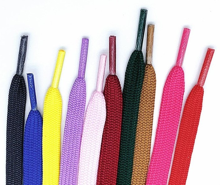 Factory wholesale 30 Colors available Fashion Flat Shoelaces Canvas Sneaker Athletic Tennis Shoe Laces Unisex laces