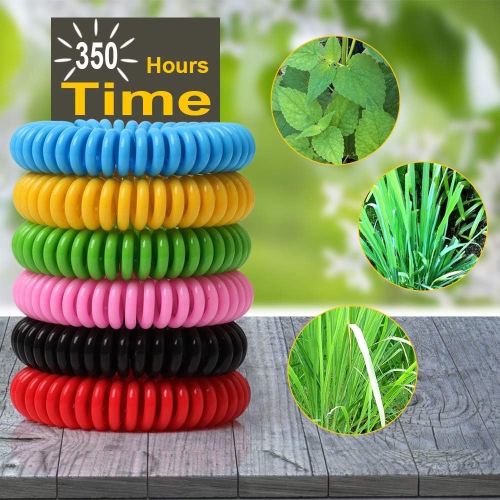 Mosquito Repellent Microfiber Bracelets (24 Count) - for Adults and Kids, DEET Free Wristbands