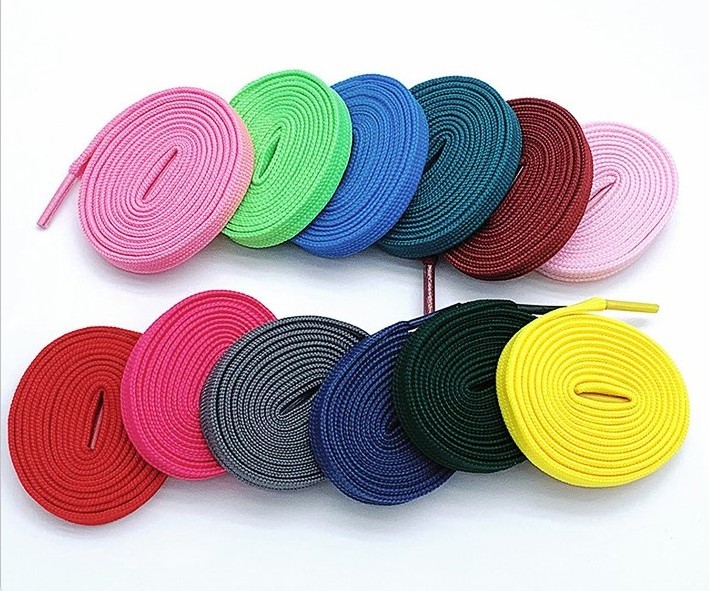 Factory wholesale 30 Colors available Fashion Flat Shoelaces Canvas Sneaker Athletic Tennis Shoe Laces Unisex laces