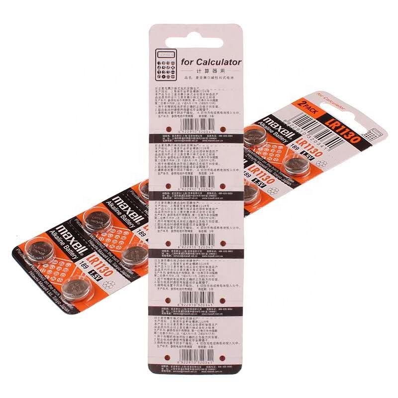 Maxell LR44 1130 Lr41 Alkaline button battery 0 mercury battery ag13 alkaline button cell lr44 battery