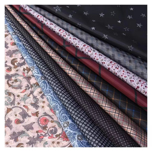 High quality fashionable vintage printed lining fabric 190T breathe polyester taffeta fabric