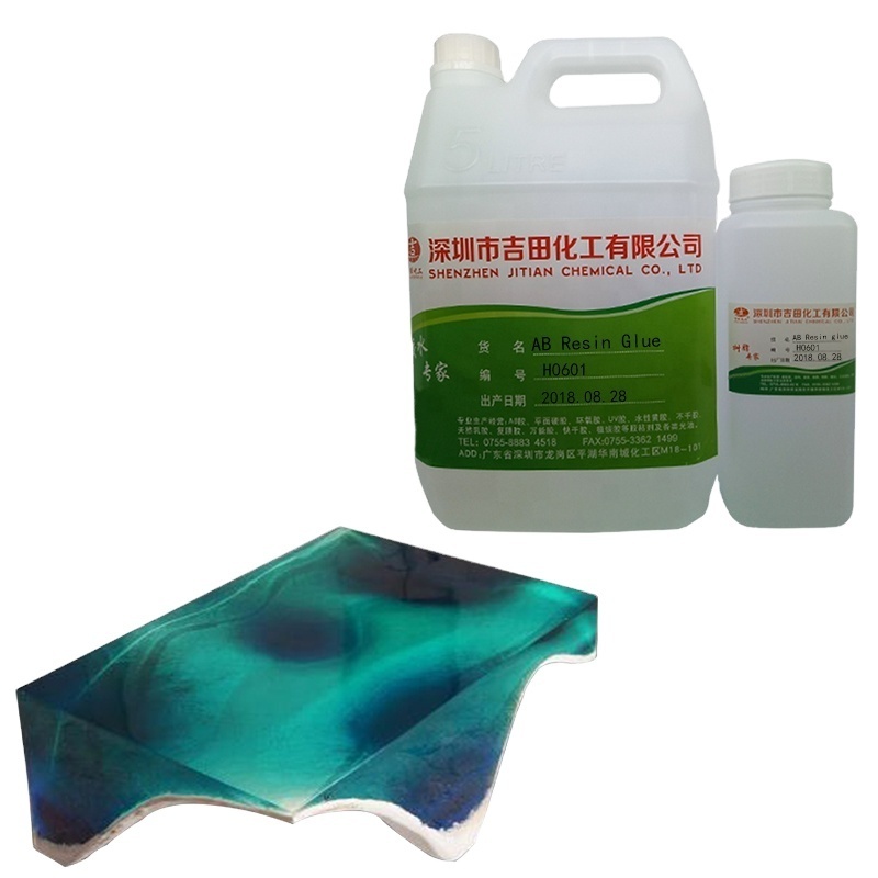 Epoxy resin for wood Chinese factory trade guarantee desktop adhesive for epoxy resin DIY table carpentry